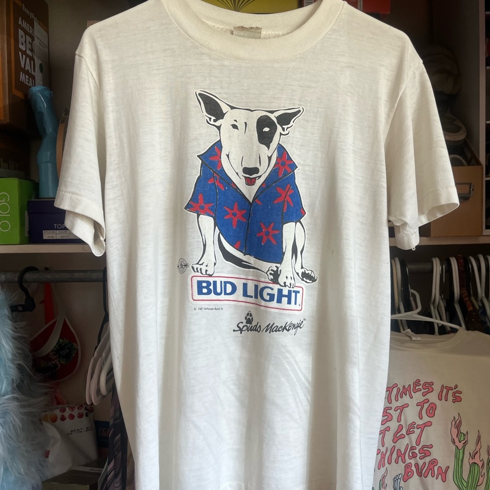 Vintage 80s Spuds Mackenzie BUD LIGHT Tee